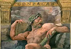 Полифем и Галатея. Деталь. 1526—1528. Фреска Зала Амура и Психеи