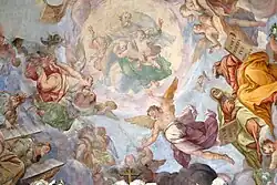 Бог-Отец, ангелы и святые. 1720. Церковь Сан-Доменико, Пистоя