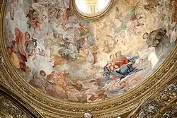 Слава Святого Антония Падуанского. 1723. Фреска. Базилика Двенадцати Святых Апостолов, Рим