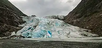 Вид на ледник летом 2017 года