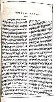 Первая страница рассказа из журнала Godey's Lady's Book (Филадельфия, ноябрь 1844), в котором он был впервые опубликован