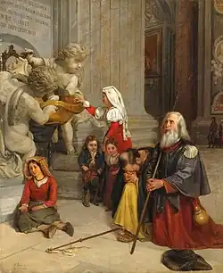 Вход в Собор Святого Петра. 1854Холст, масло. 72,8 × 60 смНациональный художественный музей Республики Беларусь, Минск