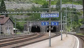 Вход в тоннель в Гёшенене