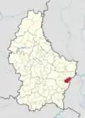 Расположение коммуны на карте Люксембурга