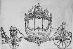 Коронационная карета Людовика XVI. Проект Ж.-Л. Приёра. 1775. Музеи Версаля