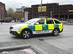 Рестайлинговая Škoda Octavia Scout медицинской службы