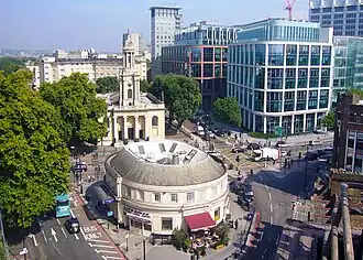 Вид на станцию сверху