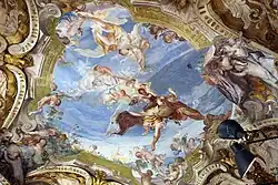 «Аллегория весны». Роспись плафона «Зала весны». Палаццо Россо, Генуя