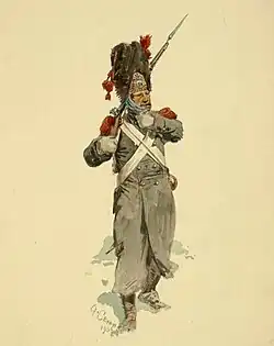 Неаполитанский гренадер в России в 1812 году.