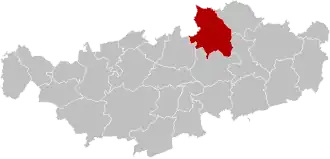 Расположение муниципалитета на карте провинции
