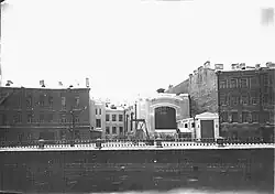 Здание Подьяческой подстанции со стороны канала Грибоедова, 1920-е