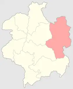 Слонимский уезд на карте