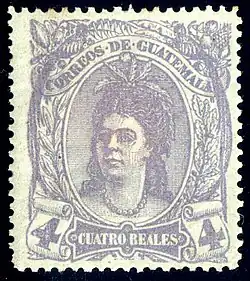 4 реала&nbsp;(Mi #13; Yt #13; Sc #13), негашёная