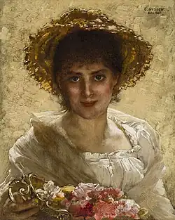 Флора. 1885. Дерево, масло