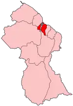 Эссекибо-Айлендс-Уэст-Демерара на карте