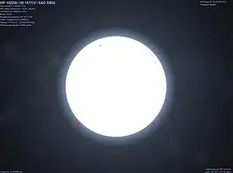 HIP 102258 в программе Celestia.