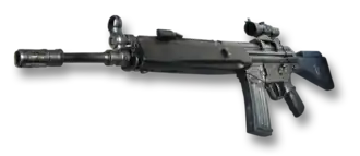 HK33A2 с оптическим прицелом ACOG