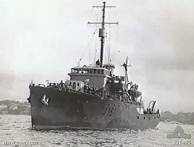 HMAS Tamworth, 1942 год