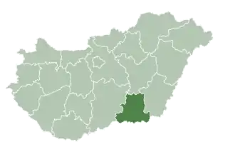 Чонград-Чанад на карте