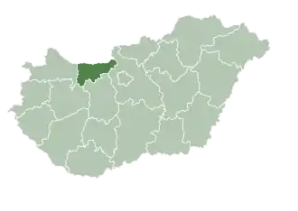 Комаром-Эстергом на карте