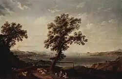 Вид на залив Поццуоли. 1785. Холст, масло. Государственный Эрмитаж, Санкт-Петербург