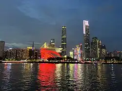 Вид на остров с противоположного берега реки