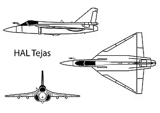 HAL Tejas drawing