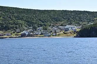 Вид на Хампден с залива Уайт-Бей