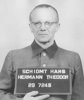 Ганс Шмидт, адъютант Пистера