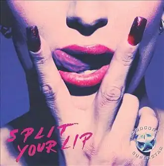 Обложка альбома Hardcore Superstar «Split Your Lip» (2010)