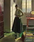 Гарольд Харви: Gertrude in an Interior (1929)