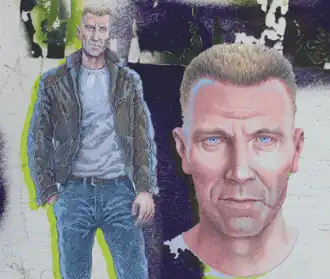 Портрет Харри Холе, нарисованный художником Харальдом Нюгардом