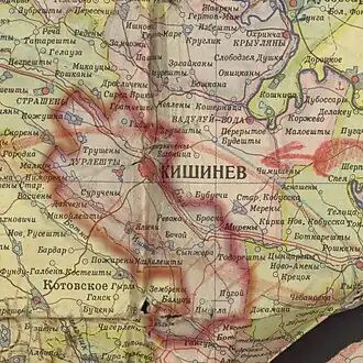 Кишинёвский район на карте