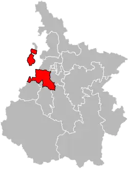 Осён на карте