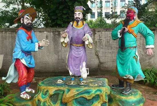 Клятва в Персиковом Саду: Чжан Фэй, Лю Бэй и Гуань Юй