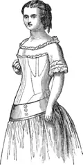 Корсет около 1854.