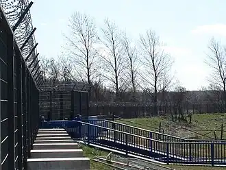 Защитная изгородь, возведённая неподалёку от Хайлигендамма в преддверии встречи «Большой восьмёрки»