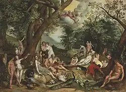 Золотой век. Дерево, масло. Частное собрание