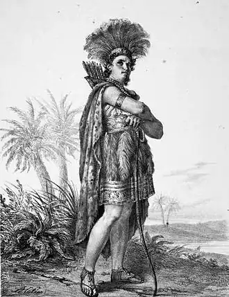 В роли Теласко в опере Гаспаре Спонтини «Фернан Кортес»