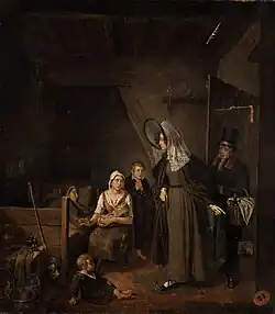 Визит благотворительницы в бедный дом (1840), Музей изящных искусств (Гент)