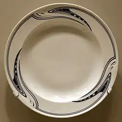 А. ван де Велде. Тарелка. 1904—1905. Фарфор. Майссен