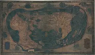 Карта мира Генриха Мартелла Германа, хранящаяся в Йельском университете