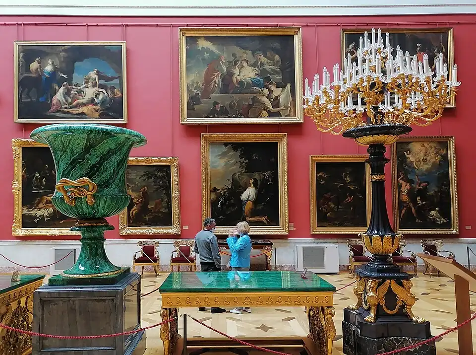 Картина в Большом итальянском просвете (зал 238) Нового Эрмитажа