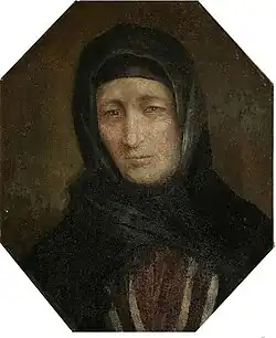 Портрет Тутти Тхостовой  (холст, масло; Северо-Осетинский республиканский художественный музей).