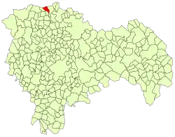 Расположение муниципалитета на карте провинции