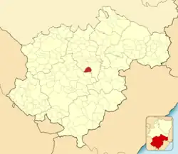 Расположение муниципалитета на карте провинции