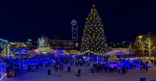 Ледовый городок сквере в 2025 году