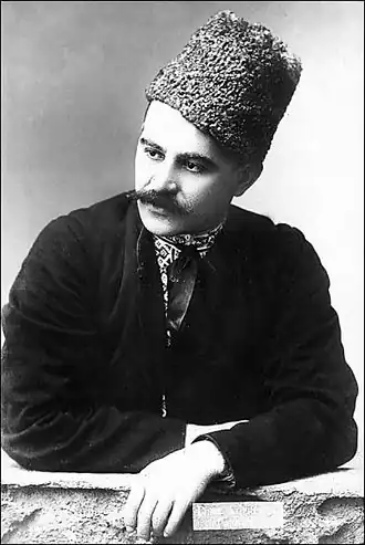 Бандурист Гнат Хоткевич в кучме