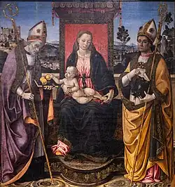 Святое собеседование. Между 1492 и 1493. Дерево, темпера, масло. Капитолийские музеи, Рим