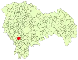 Расположение муниципалитета на карте провинции